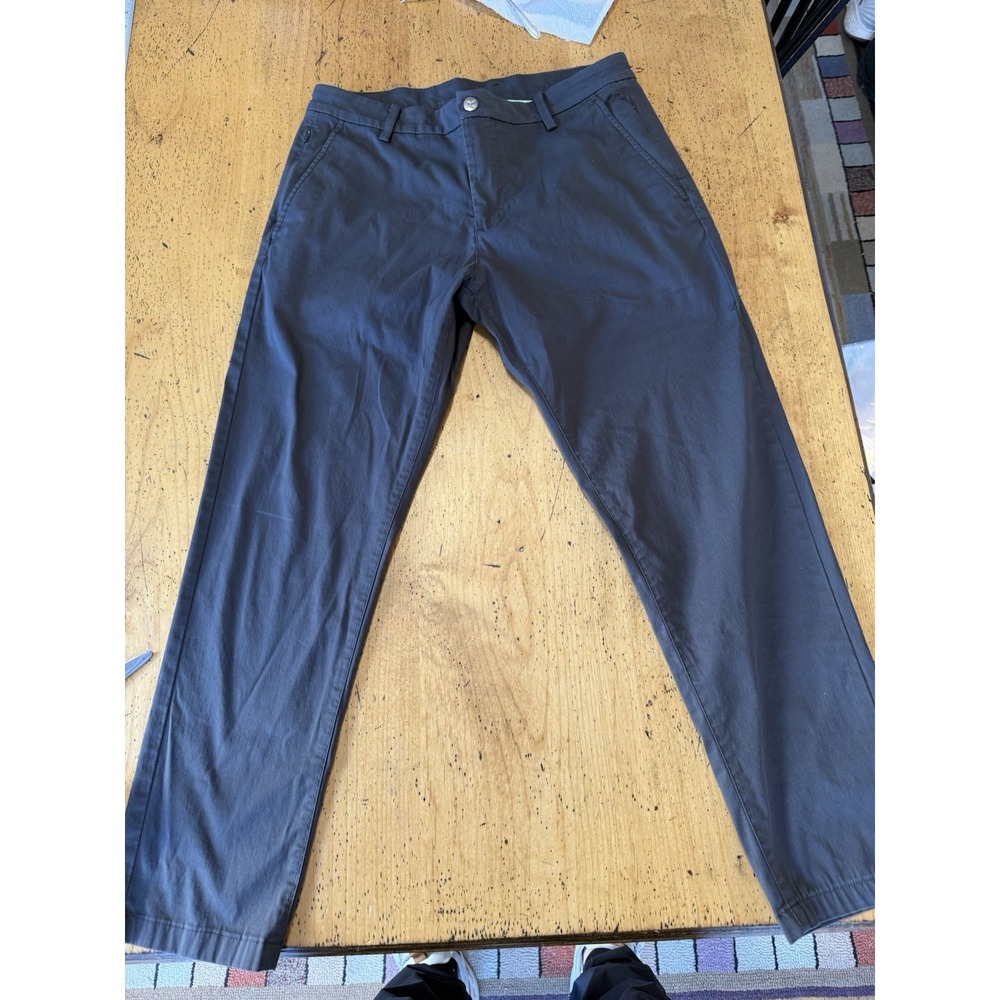 Bird Dogs Pants Mens 32x27 Dark Gray Chinos Golf Slacks Performance Boomstick
